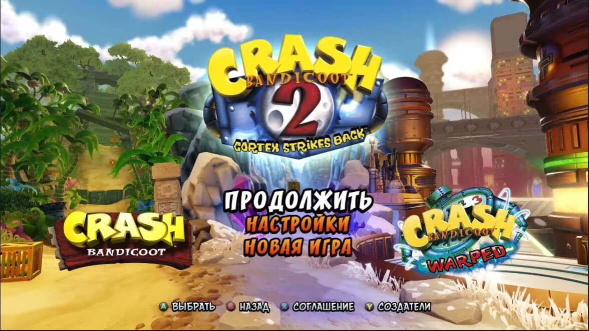 Crash Bandicoot 2 Cortex Strikes Back - геймплей игры Windows